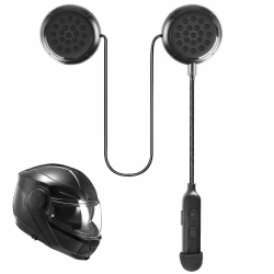 HOSPAOP Motorrad Helm Kopfhörer Bluetooth, Motorradhelm Wireless Headset Bluetooth 5.0 Gegensprechanlage Motorcycle Helmet Kommunikation, Unterstützen Freisprechen für Outdoor Radfahren Skifahren Angebot bei HelloDeals