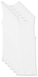 Amazon Essentials Herren Tanktop-Unterhemden, 6er-Pack XL Weiß Angebot bei HelloDeals