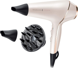 Remington Haartrockner Profi Ionen PROluxe (2400W, 150km/h, 3 Stylingaufsätze, OPTIheat-Technologie für lang anhaltende Styling-Ergebnisse, Ionenpflege - Anti Frizz, langlebiger AC-Motor) AC9140 Angebot bei HelloDeals