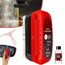 Donubiiu Elemenix Window Cleaner, Dodorado Glass Cleaner, Dodorado Windshield Cleaner, Glass Cleaning Board, Automotive Oil Film Cleaning Brush, Oil Repellent Film for Car Windows (1 PCS) Angebot bei HelloDeals