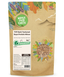 Wholefood Earth TVP Dark Textured Soya Protein Mince - GMO Free - Vegan - Milchfrei - Ohne Zusatz von Zucker, 1 kg Angebot bei HelloDeals