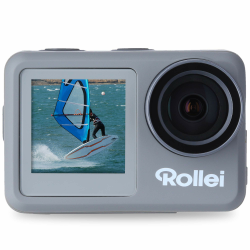 Rollei Action-Cam 9s Plus I 4K 60fps Unterwasserkamera mit Selfie-Display, Bildstabilisierung, Zeitraffer, Slow-Motion, Loop Funktion I Wasserdicht bis 10m, 65,5 x 43,8 x 26,5 mm Angebot bei HelloDeals