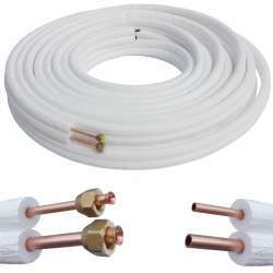 Kolor Kältemittelleitung Kupferrohr 1/4" 3/8" 1m bis 25m Klimaanlage Wärmepumpe R32 R410A R470C Kupferrohre für Kühlsysteme (Ohne- Überwurfmuttern, 3 Meter) Angebot bei HelloDeals