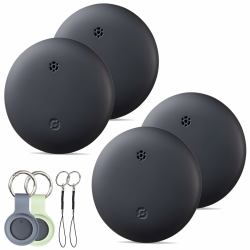 Reyke Smart Tag Pro, Koffer Tracker kompatibel mit Apple Wo ist APP (nur iOS), Schlüsselfinder für Schlüssel, Gepäck, Koffer, Brieftasche, IP67 wasserdicht, 4 Pack Angebot bei HelloDeals