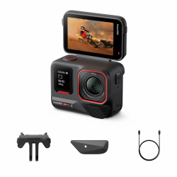Insta360 Ace Pro 2 Standard-Bundle - 8K wasserdichte Actionkamera mit Leica entwickelt, 1/1,3" Sensor, Dual-KI-Chip-System, führende Schwachlichtleistung, bestes Audio, Flipscreen & KI-Editing Angebot bei HelloDeals