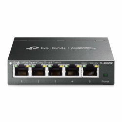 TP-Link TL-SG605E 5-Ports Gigabit Easy Smart Managed Netzwerk Switch (Plug-and-Play, Metallgehäuse, QoS, IGMP-Snooping, VLAN, zentrales Management, energieeffizient) Angebot bei HelloDeals