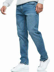 Indicode Herren INSantino Jeanshose aus 99% Baumwolle | Denim Stretch Jeans Männer 38W / 32L Medium Dark Cloud Angebot bei HelloDeals