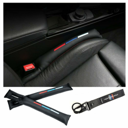 Kunstleder Autositz-Lückenfüller, Abstandshalter, Universal Sitzlückenfüller Stopfen für PKW, SUV, LKW (2 Pcs Lückenfüller für Autositze und 1Pcs Autoschlüsselkette) Angebot bei HelloDeals
