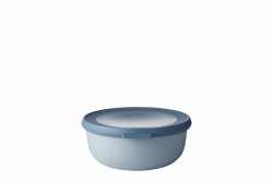 Mepal - Multi Bowl Cirqula Round - Vorratsdose mit Deckel - Geeignet als Luftdichte Aufbewahrungsbox für den Kühlschrank, Mikrowellengeschirr & als Frischhaltedosen - 750 ml - Nordic Blue Angebot bei HelloDeals