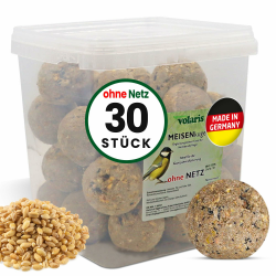 Eggersmann volaris 30 Stück Meisenknödel MEISENkugel ohne Netz 2.7 kg | Körnerkugel für Wildvögel | Nährstoffreiches Ganzahresfutter für alle Vogelarten Angebot bei HelloDeals