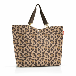 reisenthel shopper XL – Geräumige Shopping Bag und edle Handtasche in einem – Aus wasserabweisendem Material Leo Macchiato Angebot bei HelloDeals