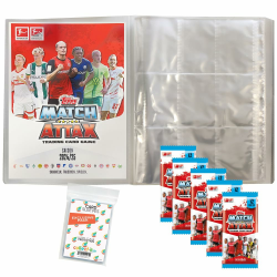 Bundle mit Topps Match Attax Bundesliga - 2024/2025-1 Leere Sammelmappe + 5 Booster + Exklusive Collect-it Hüllen Angebot bei HelloDeals