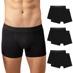 Snocks Boxershorts Herren Ohne Logo aus Bio-Baumwolle (6er Pack) - Atmungsaktiv und Ideal für Sport und Alltag - Kein juckendes Etikett und komfortabler Bund - Unterhosen Herren - Gr. S-3XL Angebot bei HelloDeals