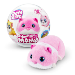 Pets Alive Hamster Mania von ZURU, Pink Hamster, Pet Nurture, Kuscheltier, Real Alive, 20+ Sounds Interaktiv, Elektronisches Haustier, (Pink) Angebot bei HelloDeals
