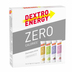 DEXTRO ENERGY ZERO CALORIES MIX PACK - 4x20 Tablets (4er Pack) - Elektrolyte Tabletten zum Ausgleich des Mineralstoff Haushaltes, Fruchtiger Geschmack, Muskel Regeneration Angebot bei HelloDeals