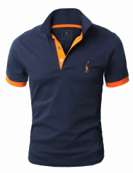 GLESTORE Poloshirt Herren Männer Hemd Herren Kurzarm Shirt Sommer Angebot bei HelloDeals