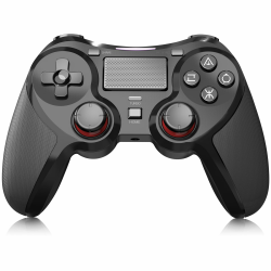 Shiptree Wireless Controller für PS-4, Gamepad Joystick Controller kompatibel mit P4/Pro/Slim/PC, Dual-Vibration, Audio, 6-Achsen-Gyrosensor, Hochpräzises Touchpanel, 360°-Joystick-Gamecontroller Angebot bei HelloDeals