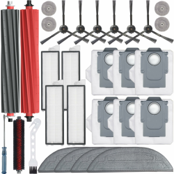 Bluearks 27Pcs Zubehörset für Roborock S8 MaxV Ultra Roboter Saugroboter, 2 Hauptbürste, 4 Filter, 4 Wischpad,4 kleiner Mopp, 6 Seitenbürsten, 6 Staubbeutel,Ersatzteile Zubehör für Roborock S8 MaxV Angebot bei HelloDeals