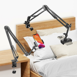 Handy Halter für Bett, Schwanenhals Handy Halterung - Flexible Lang Arm Handy Ständer für iPhone 15 14 Pro Max Plus, SE, 13 12 Pro Max Mini, 11, X XS 8 7, Galaxy S23 S22, 4-7 Zoll Smartphone Angebot bei HelloDeals