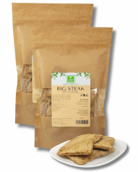 Big Steak Sojakoteletts 1000g (2 * 500g) von der Grünen Essenz vegane Alternative zu Fleisch - Fleischersatz - Soja Big Steaks als Fleischalternative mit Protein - low carb (1000 Gramm) Angebot bei HelloDeals