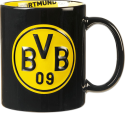 Borussia Dortmund BVB-Tasse mit Innendekor, Schwarz, Einheitsgröße (1er Pack) 0,3l Angebot bei HelloDeals