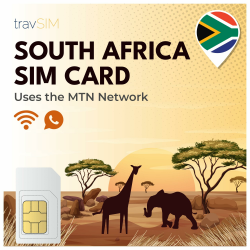 travSIM Südafrika SIM-Karte | Nutzt das MTN-Netz | 50GB Mobile Daten mit 4G-Geschwindigkeit|SIM-Karte für Südafrika kann bis zu 3 Geräte hotspotten. | Gültig für 30 Tage Angebot bei HelloDeals
