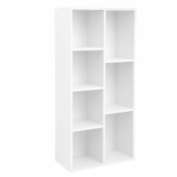 VASAGLE Bücherschrank, Bücherregal, mit 7 Fächern, Büroregal, Würfelregal, Standregal, für Wohnzimmer, Schlafzimmer, Büro, Kinderzimmer, weiß LBC27WT Angebot bei HelloDeals