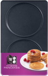 Tefal Snack Collection Platte Pfannkuchen Backblech Nummer 10, passend für Tefal SW85XX Snack Collection, praktische Aufbewahrungs-Box, inklusive Rezeptbuch, spülmaschinengeeignet, schwarz, XA8010 Angebot bei HelloDeals