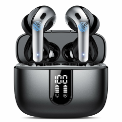 Bluetooth Kopfhörer, In Ear Kopfhörer Kabellos Bluetooth 5.3 mit 50H Tiefer Bass, 2024 Neue Kabellose Kopfhörer Noise Cancelling Earbuds mit 4 ENC Mic, IP7 Wasserdicht Ohrhörer, USB-C Angebot bei HelloDeals