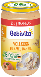 Bebivita Frucht & Getreide Vollkorn in Apfel-Banane, 6er Pack (6 x 250 g) Angebot bei HelloDeals