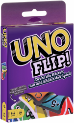Mattel Games - UNO FLIP! Kartenspiel mit beidseitig bedruckten Karten, neuem Twist und spezieller FLIP-Karte, 2 - 10 Spieler ab 7 Jahren, GDR44 Angebot bei HelloDeals
