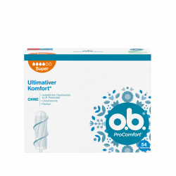 o.b. ProComfort Plus (54 Stück), Tampons für starke Tage, SilkTouch Oberfläche & Dynamic Fit Technologie für mehr Komfort und zuverlässigen Schutz während der Periode Angebot bei HelloDeals