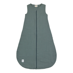 LÄSSIG Baby Sommerschlafsack ohne Ärmel Musselin Baumwolle GOTS zertifiziert/Muslin Baby Sleeping Bag GOTS petrol green, 50/56 Angebot bei HelloDeals