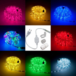 LED Lichtschlauch Komplett Set mit Zubehör Lichterkette Beleuchtung Grün Rot Warmweiß Blau RGB 5 Meter bis 50 Meter F3 LED für Drinnen/Draußen Weinachten Beleuchtung Dekoration Lichterschlauch Angebot bei HelloDeals