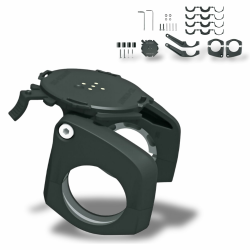 SKS GERMANY COMPIT Handyhalter zur Montage am Lenker (winkelverstellbare Smartphonehalterung für Fahrräder & E-Bikes, Lenkermontage 22,2 - 35 mm, Ausrichtung horizontal oder vertikal), schwarz Angebot bei HelloDeals