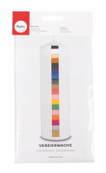 Rayher 3102600 Verzierwachs, Set 18 Verzierwachsplatten, Farben sortiert, je 10 x 5 cm, Wachs zum Kerzen verzieren, Kerzenwachs, Wachsfolie Angebot bei HelloDeals