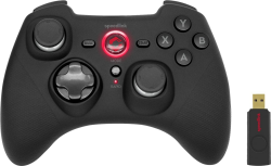 Speedlink RAIT Gamepad Wireless – kabelloser Controller mit Vibrationsfunktion, für PC/PS3/Switch, schwarz Angebot bei HelloDeals