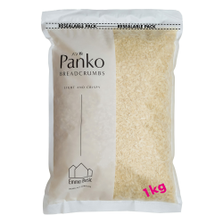 Emma Basic - Panko Paniermehl 10 mm Super Premium 1kg Beutel, Lange Nadel -Form, Weniger ölig, Extra knusprig, Japanischer Stil, Kein Palmöl, keine Zusatzstoffe Angebot bei HelloDeals