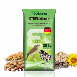 Eggersmann volaris 25 kg Volaris Streukörner | Fett-& Energiereich | für alle Vogelarten | Vogelfutter Wildvögel ganzjährig | Wildvogelfutter Sonnenblumenkerne Angebot bei HelloDeals