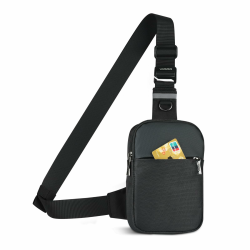 BROADREAM Sling Chest Crossbody Bag, Wasserdicht Umhängetasche Brusttasche Schultertasche Herren Damen - Handytasche mit RFID-blockierende Reißverschlusstasche Geeignet für Outdoor-Sport und Wandern Angebot bei HelloDeals