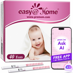 Easy@Home 40 x Schwangerschaftstest Frühtest 10 mIU/ml - Empfindliches Pregnancy Test - Frühschwangerschaftstest Streifen mit Höchster Genauigkeit | Zuverlässiger Ultra Frühtest Schwangerschaft Angebot bei HelloDeals