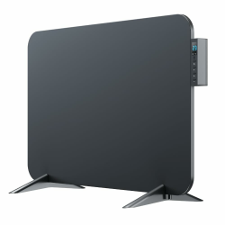 BR Bringer Metall Infrarotheizung 450 Watt mit Smart Thermostat und Fernbedienung, WIFI und App - als Wandheizung oder mobiles Standgerät, Energiesparend - Deutsche Qualitätsmarke (schwarz) Angebot bei HelloDeals