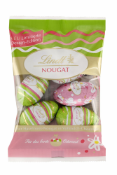 Lindt Schokolade Deko Edition Nougat Eier | 90 g | 5 Schokoladeneier aus zartem Haselnuss-Nougat in Alpenvollmilch-Schokolade | Osterschokolade | Schokoladengeschenk Angebot bei HelloDeals