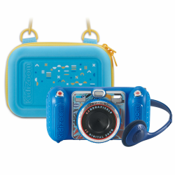 VTech KidiZoom Duo Pro Bundle mit kostenloser Tasche – nur für Kurze Zeit – Kinderkamera mit 2 Kameras, Foto- und Videofunktion, Spielen, Musikplayer und vielem mehr Angebot bei HelloDeals