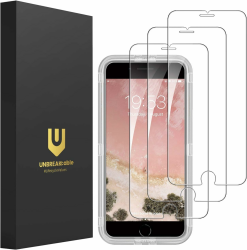 UNBREAKcable Schutzfolie für iPhone SE 2020/ SE 2022, iPhone 8/7/6/6s Panzerfolie [3 Stück], 9H Härte Schutzglas, 2.5D Displayschutzfolie [Anti-Bläschen, Anti-Kratzer, leicht anzubringen] Angebot bei HelloDeals
