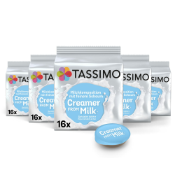 Tassimo Kapseln Milchkomposition, 80 Milch Kapseln, 5er Pack, 5 x 16 Getränke Angebot bei HelloDeals