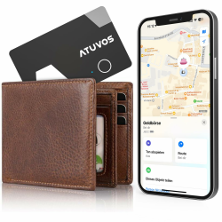 ATUVOS Air Tag Card Wallet Tracker Karte Thin 1.6mm, Wiederaufladbarer Geldbörsenfinder Kompatibel mit Apple Wo ist? APP (iOS NUR, Android Not Supported), Item Finder für Reisekoffer/Geldbeutel/Koffer Angebot bei HelloDeals