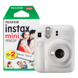 Fujifilm instax Mini 12 Sofortbildkamera mit 20 Aufnahmen, Tonweiß Angebot bei HelloDeals