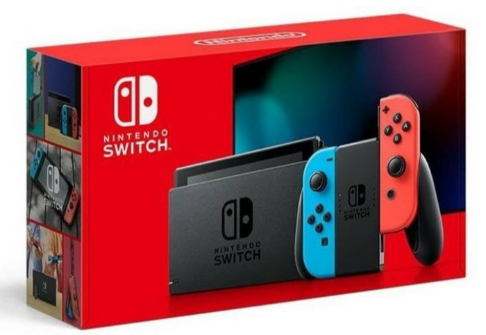 Nintendo Switch V2 in Rot/blau