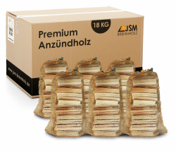 Anzündholz 6 Netze a 3 Kg Anmachholz Anfeuerholz Brennholz trocken sauber und ofenfertig Angebot bei HelloDeals